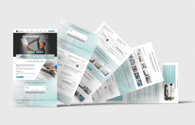 Website design pentru Antwerp Airco