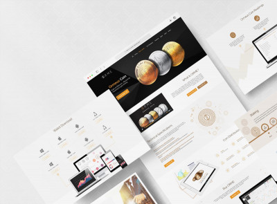 Landing page design pentru Ormeus Coin