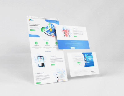 Landing page design pentru Healthcare Platform