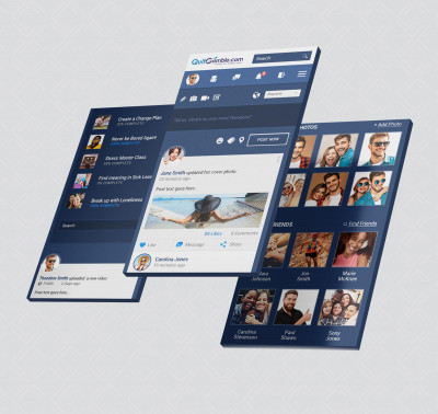 Design platformă pentru Quit Gamble