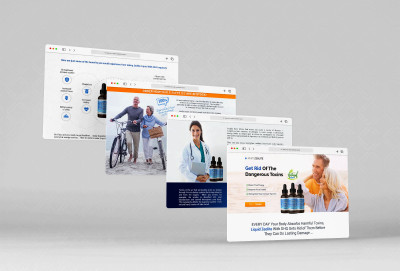 Landing page design pentru Liquid Zeolite