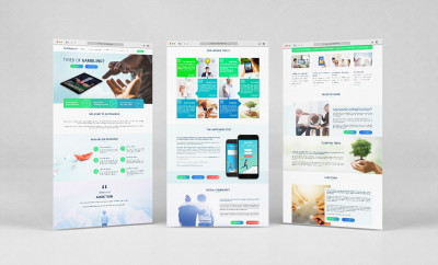 Website design pentru Quit Gamble