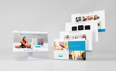 Landing page design web pentru NutriPod